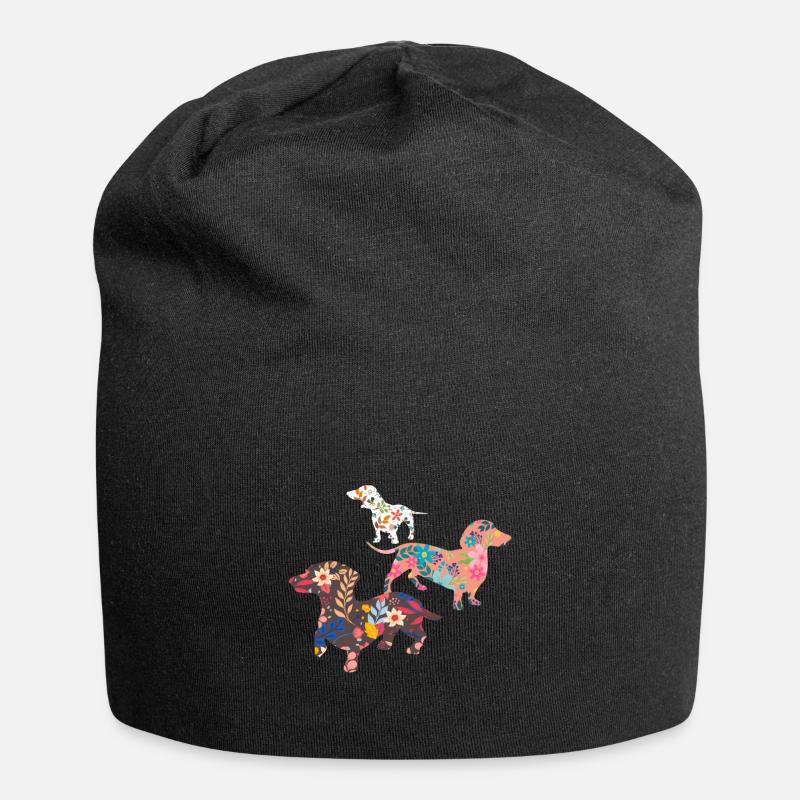 teckel - Bonnet en jersey - noir