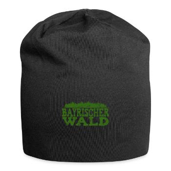 Bayrischer Wald - Jersey-Beanie - Schwarz - Vorne