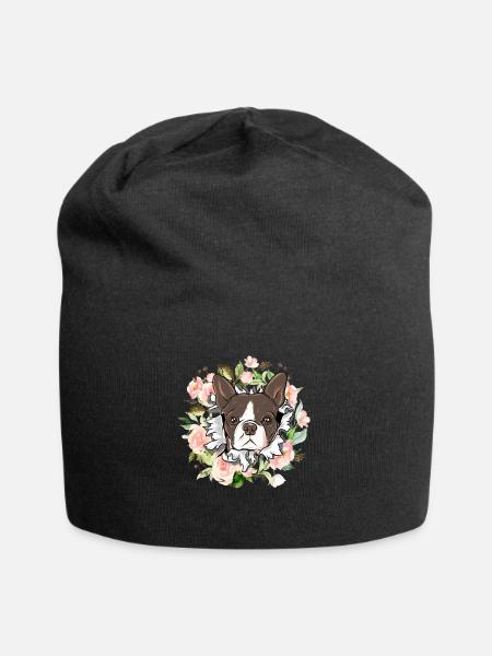 Süsser Kleiner Boston Terrier Geschenk - Jersey-Beanie - Schwarz