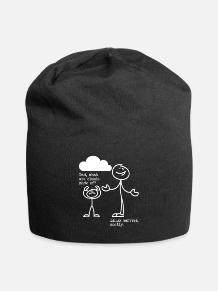 What are clouds made of? Linux servers mostly! - Jersey-Beanie - Schwarz