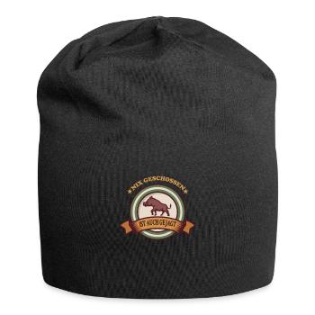 nix geschlosse ist auch gejagt lustiges jäger - Jersey-Beanie - Schwarz - Vorne