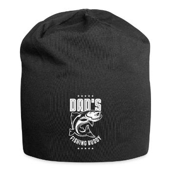 Dad Fishing Buddy - Jersey-Beanie - Schwarz - Vorne