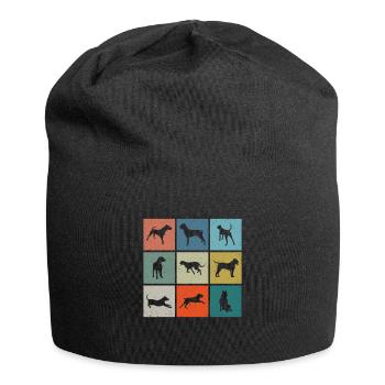 Dogo Argentino silhouette vintage - Jersey Beanie - black - Front
