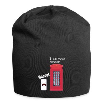 Phone booth smartphone i am your mother! Nooooo! - Jersey Beanie - black - Front