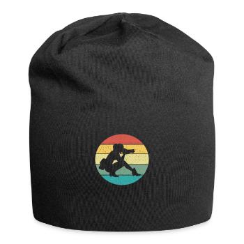 Photography Photographer Woman Retro Vintage Gift - Jersey-Beanie - Schwarz - Vorne