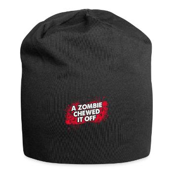 Un zombie l'a mâché - amputé drôle - Bonnet en jersey - noir - Devant