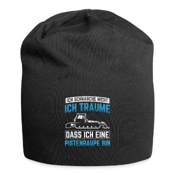 Skifahrer Ski Skifahren - Jersey-Beanie - Schwarz - Vorne