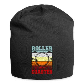 Achterbahn - Jersey-Beanie - Schwarz - Vorne