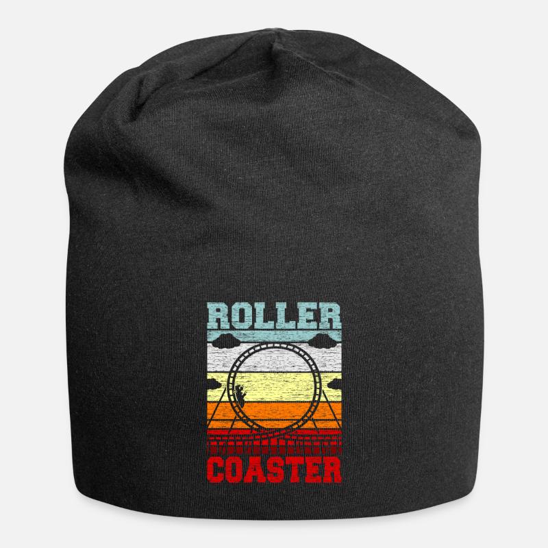 Achterbahn - Jersey-Beanie - Schwarz