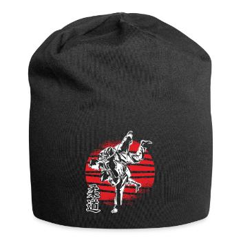 Karate karate suit karate fighter karate kids - Jersey Beanie - black - Front