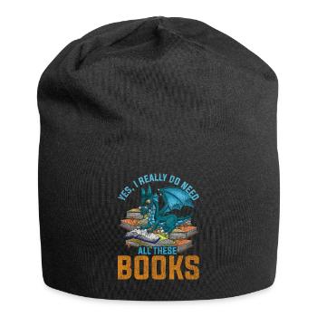 Dragon book fantasy animal - Jersey Beanie - black - Front