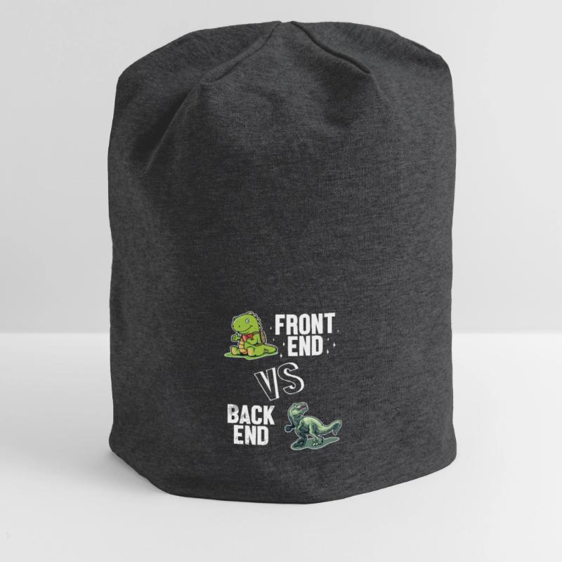 Frontend vs. Backend Developer Full Stack Jersey Beanie