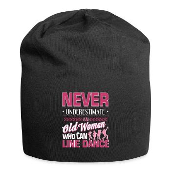 Linedance Western Riverdance Danser idée cadeau - Bonnet en jersey - noir - Devant