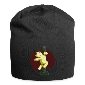 Dancing cat - Jersey Beanie - black - Front