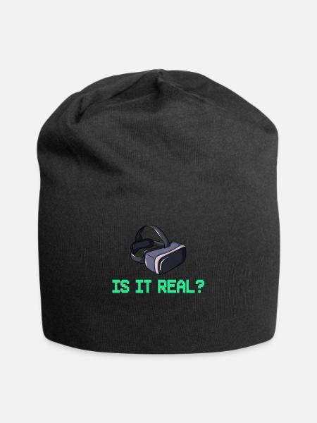 VR Virtual Reality Glasses Virtual Reality - Jersey Beanie - black