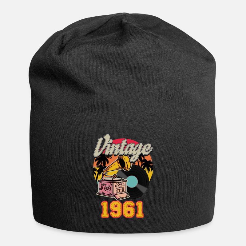 Vintage 1961 - Jersey Beanie - black