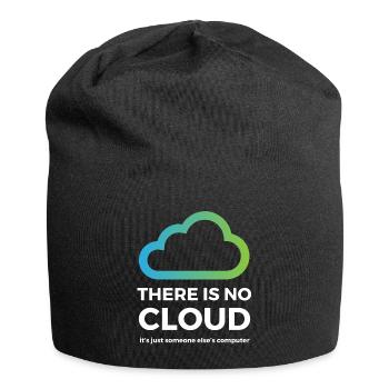 There is no cloud just someone else's computer - Jersey Beanie - black - Front