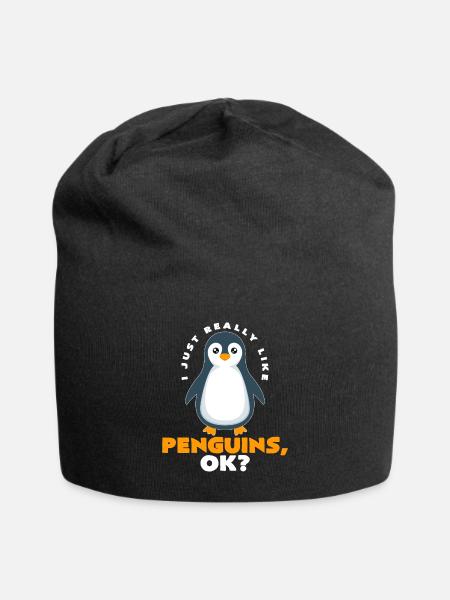 Emperor penguin - Jersey Beanie - black