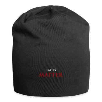 Journalist Journalismus Nachrichten Fakten - Jersey-Beanie - Schwarz - Vorne