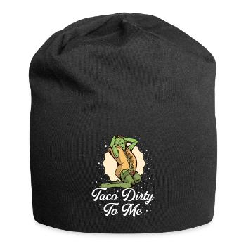 Tacos mexican food burritos nachos - Jersey Beanie - black - Front
