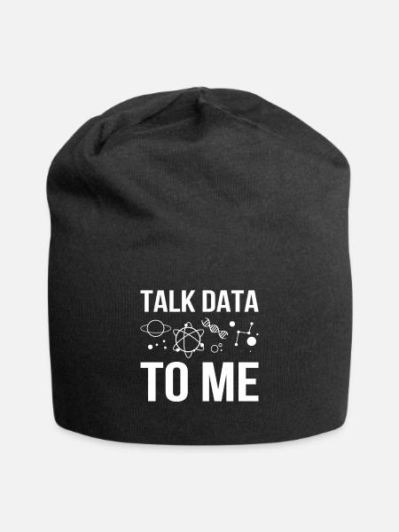 Talk Data To Me Programmierer Software - Jersey-Beanie - Schwarz