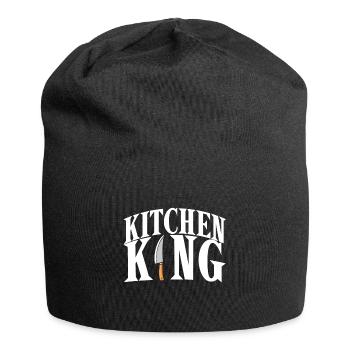 Koch King Chef Gourmet Chef Hat Cuisine - Bonnet en jersey - noir - Devant