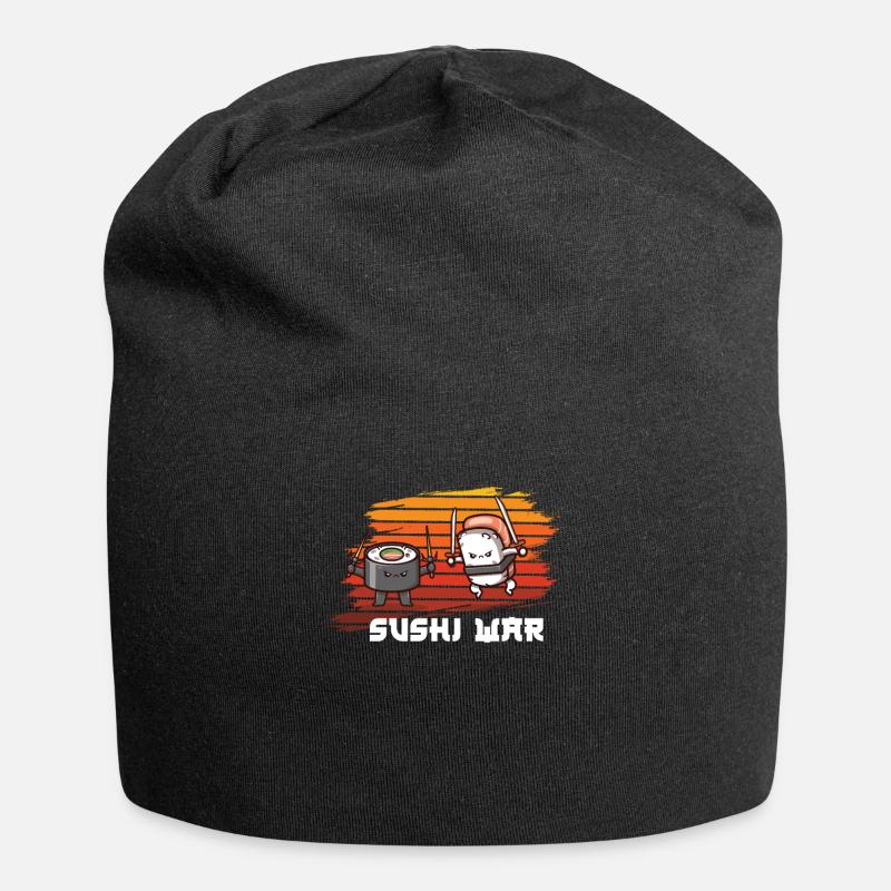 Sushi - Jersey-Beanie - Schwarz