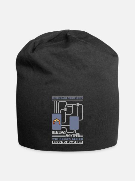 Heizungsbauer Heizungsinstallateur Heizungsmonteur - Jersey-Beanie - Schwarz