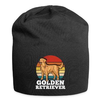 Golden retriever - Bonnet en jersey - noir - Devant