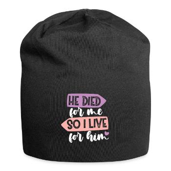 Jesus god gift idea christmas - Jersey Beanie - black - Front