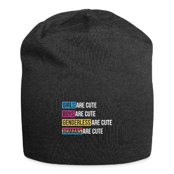 Mois de la fierté pansexuelle - Bonnet en jersey - charbon - Devant