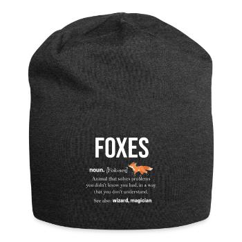 Fuchs - Jersey-Beanie - Anthrazit - Vorne