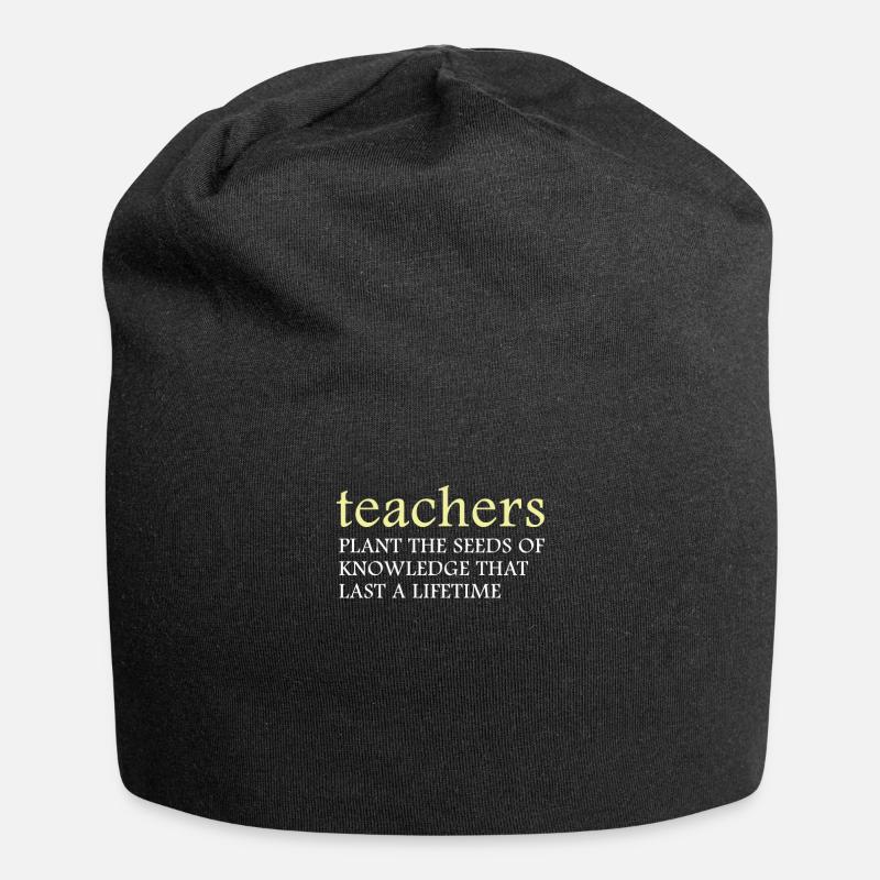 Lehrer Lehrerin - Jersey-Beanie - Schwarz