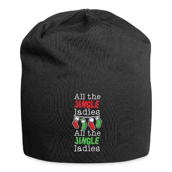 Weihnachten Glocken Geschenk Frauen Mädchen - Jersey-Beanie - Schwarz - Vorne