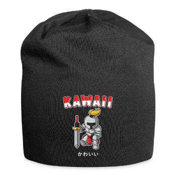 Kawaii Ritter Süßes Japanisches Kawaii Kinder - Jersey-Beanie - Schwarz - Vorne