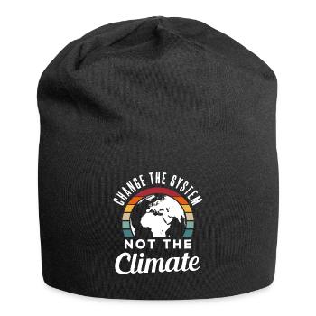 Environmental protection climate protection gift - Jersey Beanie - black - Front