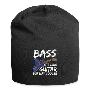 Bass guitar musician bass player - Jersey Beanie - black - Front