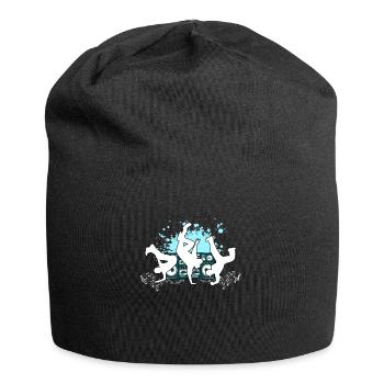 Breakdance Hip-Hop Geschenk - Jersey-Beanie - Schwarz - Vorne