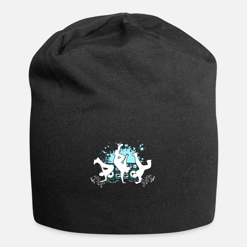 Breakdance Hip-Hop Geschenk - Jersey-Beanie - Schwarz