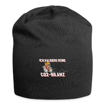 Rennrad Anti Auto Design für einen Rennradfahrer - Jersey-Beanie - Schwarz - Vorne