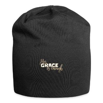Christian Design - Sa grâce suffit - Bonnet en jersey - noir - Devant