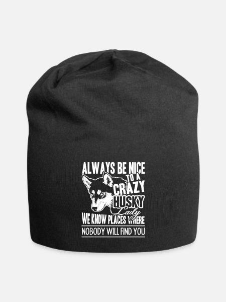 Husky Crazy Husky Lady - Jersey Beanie - black