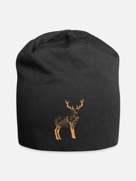 Deer - Jersey Beanie - black