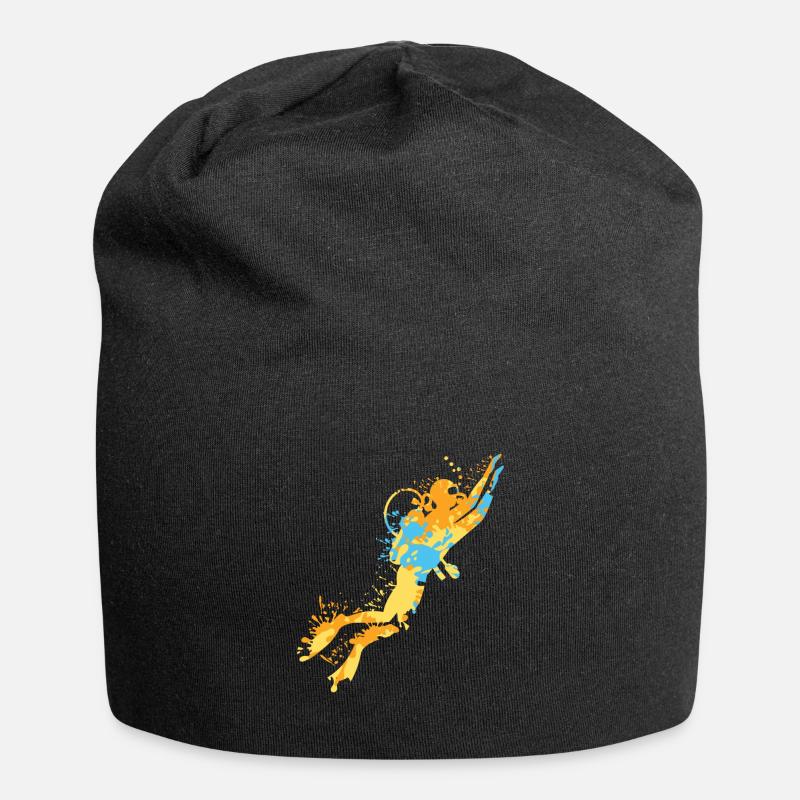 Taucher Dive Splash - Jersey-Beanie - Schwarz