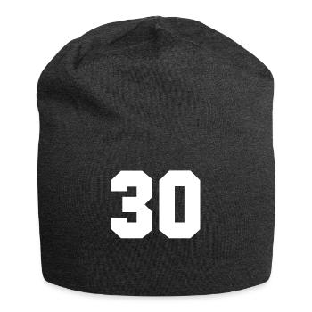 Number 30 - Jersey Beanie - charcoal grey - Front