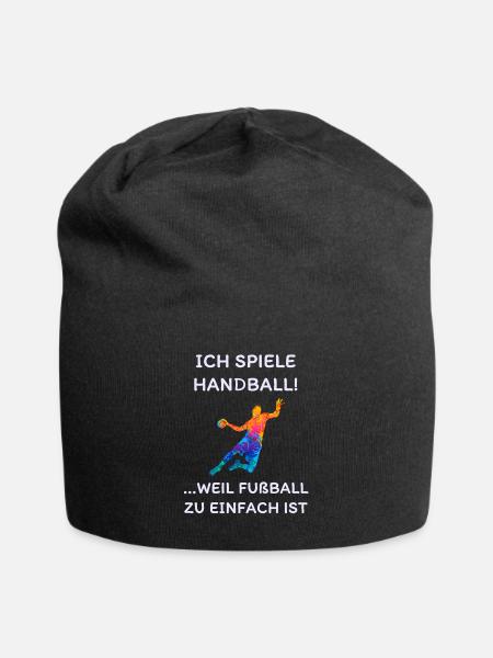 Handball Spruch - Jersey-Beanie - Schwarz