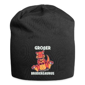 Großer Brudersaurus 2020 Bruder Dino ich werde - Jersey-Beanie - Schwarz - Vorne