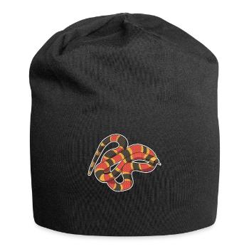 Serpent reptile serpents serpent messieurs - Bonnet en jersey - noir - Devant