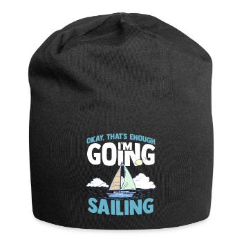 Segeln Segelboot Regatta Jolle Nautik Katamaran - Jersey-Beanie - Schwarz - Vorne