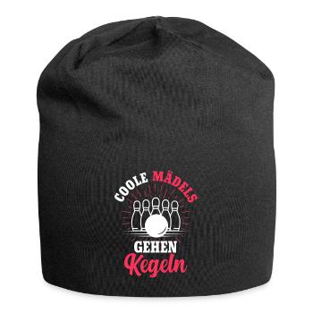 Kegeln Kegelsport Kegelverein Kegelbahn Geschenk - Jersey-Beanie - Schwarz - Vorne